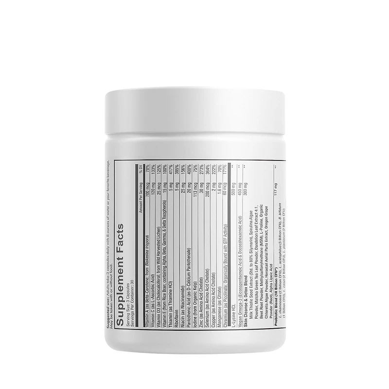 Clearface Vitamins - Daily Multivitamin - Minerals - Herbs - 90 Capsules (30 Servings)