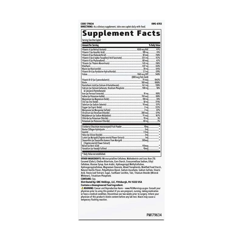 One Daily Multivitamin Essentials - 60 Caplets (60 Servings)
