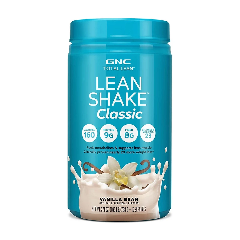 GNC Total Lean Shake Classic Healthy - Vanilla Bean (16 Servings)