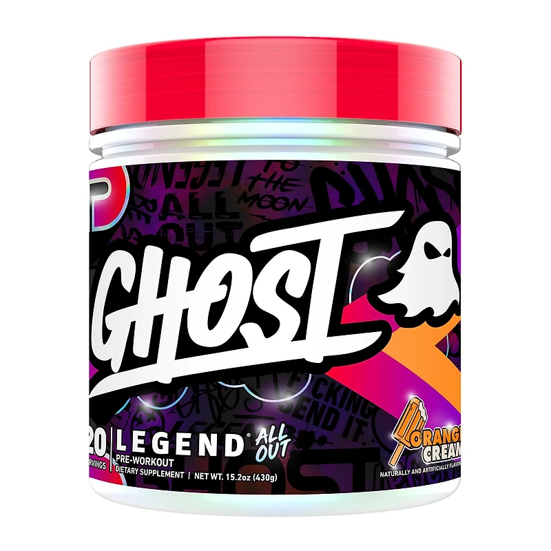 GHOST Legend All Out V2 Pre-Workout Vegan - Orange Cream (20 Servings)