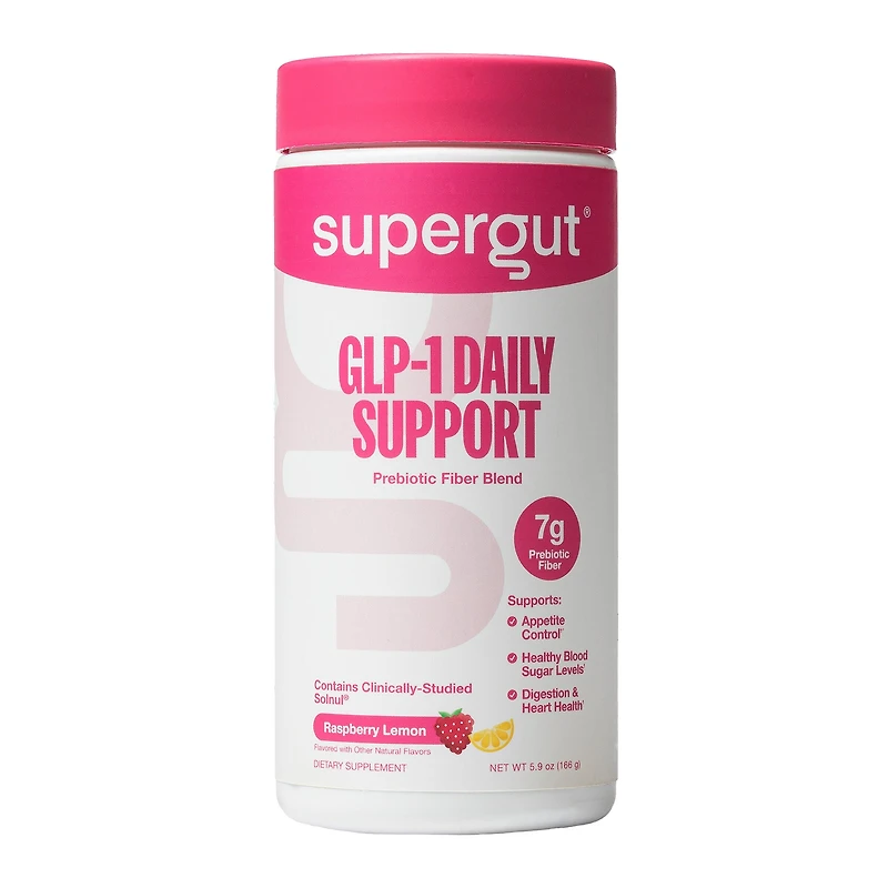 supergut Glp-1 Booster Gut Healthy Prebiotic Mix - Raspberry Lemon (18 Servings)