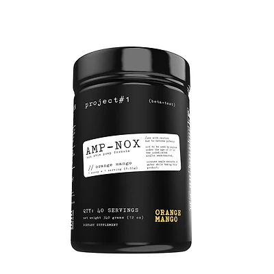 Project 1 Amp-Nox Non-Stim Pump - Orange Mango (40 Servings)