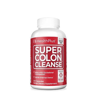 Health Plus Super Colon Cleanse - 240 Capsules (120 Servings)