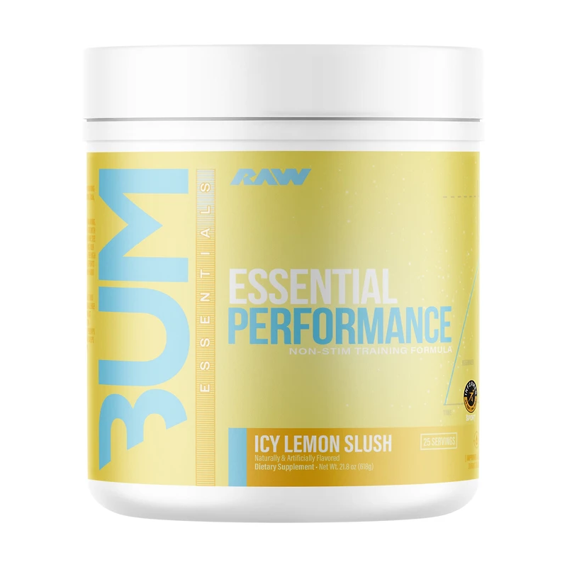 Raw Nutrition Essential Performance Non-Stim - Icy Lemon Slush (25 Servings)