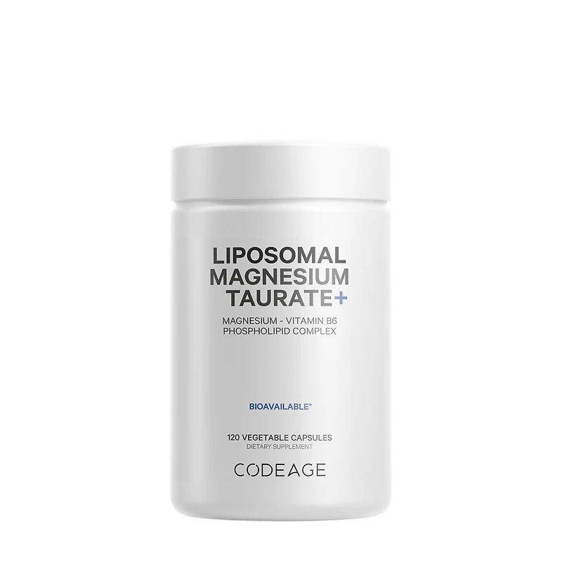 Codeage Liposomal Magnesium Taurate Vitamin B - 120 Vegetable Capsules (60 Servings)
