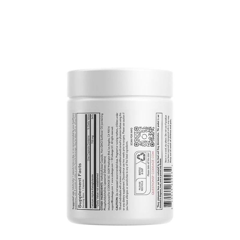 Liposomal Calcium AKG - 60 Capsules (60 Servings)