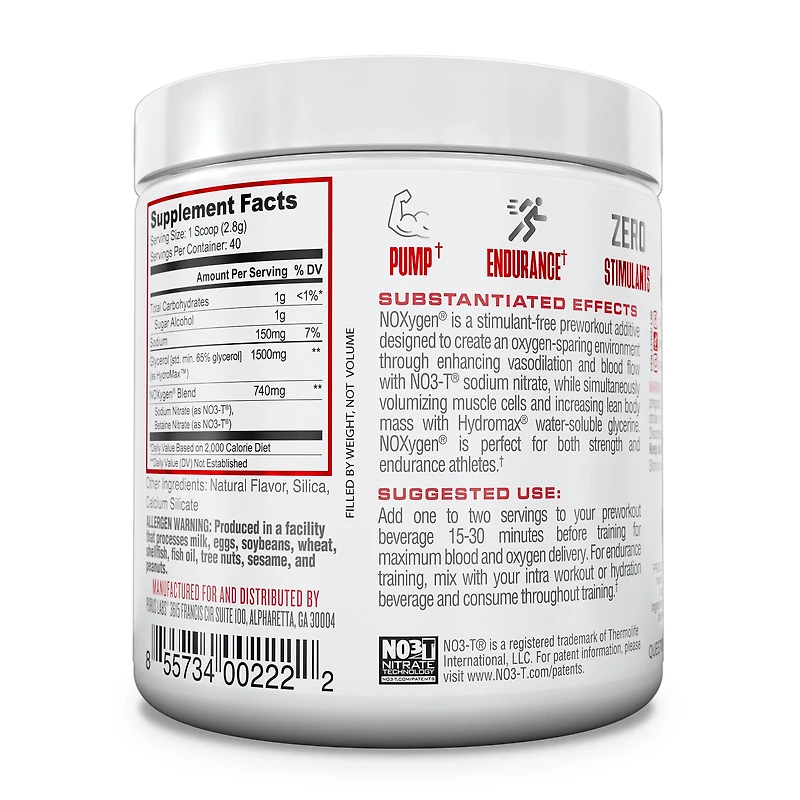 NOXYGEN™ - Pre-Workout Accelerator - Unflavored (40 Servings)