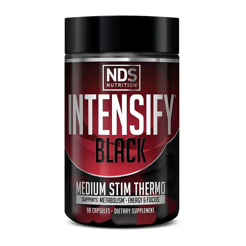 Intensify Black - Medium Stim Thermo - 90 Capsules (45 Servings)