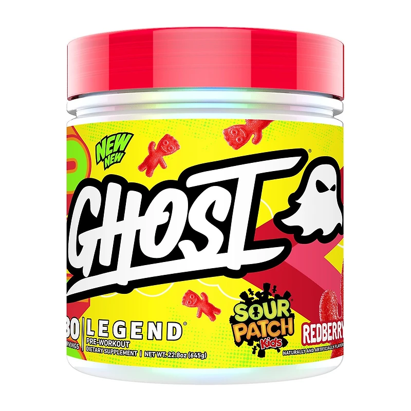 GHOST Legend V4 Pre-Workout Vegan - Sour Patch Kids Redberry (30 Servings)