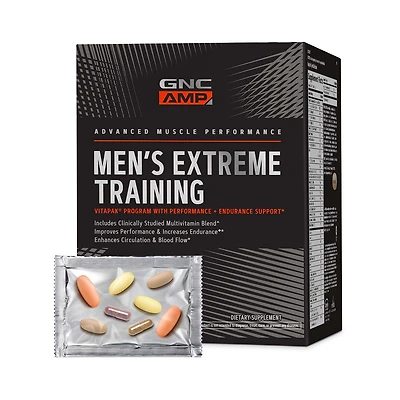 GNC AMP Men's Extreme Training Vitapak Program (30 Servings) Healthy - 30 Day Supply