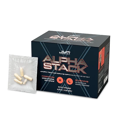 Jym Alpha Stack Am/pm Testosterone Optimization System Healthy - 60 Packs (60 Servings)