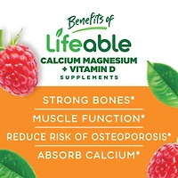Calcium Magnesium and Vitamin D3 - 90 Gummies (30 Servings)