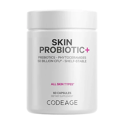 Beauty Skin Probiotic 50 Billion CFU & Prebiotics Vegan Supplement - 60 Capsules (30 Servings)