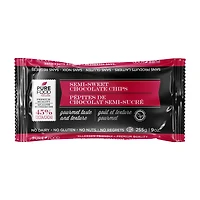 Pure Food Semi-Sweet Chocolate Chips - 255 G Pack