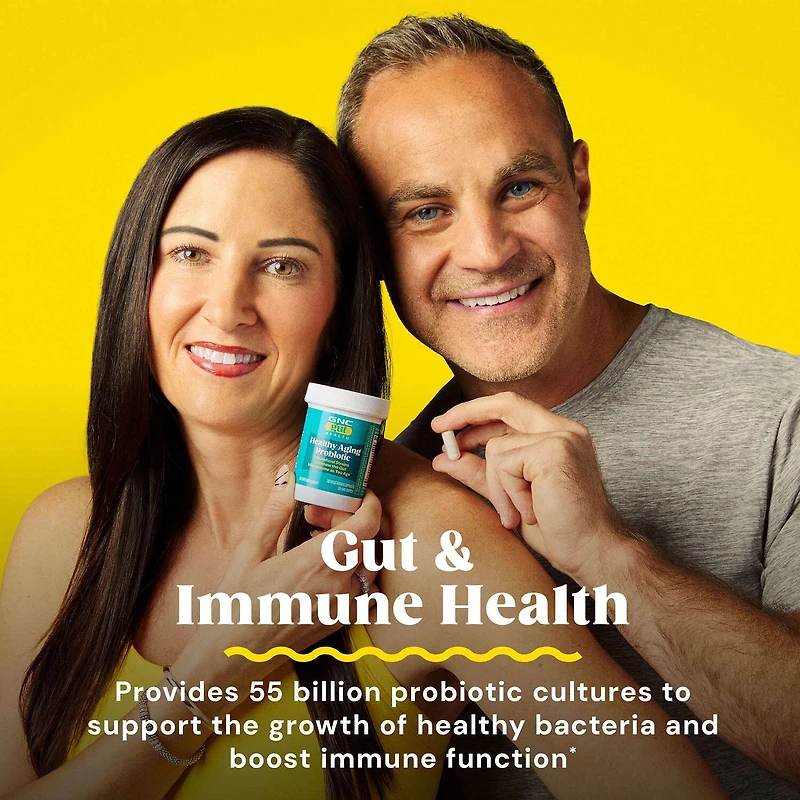 Gut Health Healthy Aging Probiotic - 55 Billion CFUs - 30 Capsules (30 Servings)