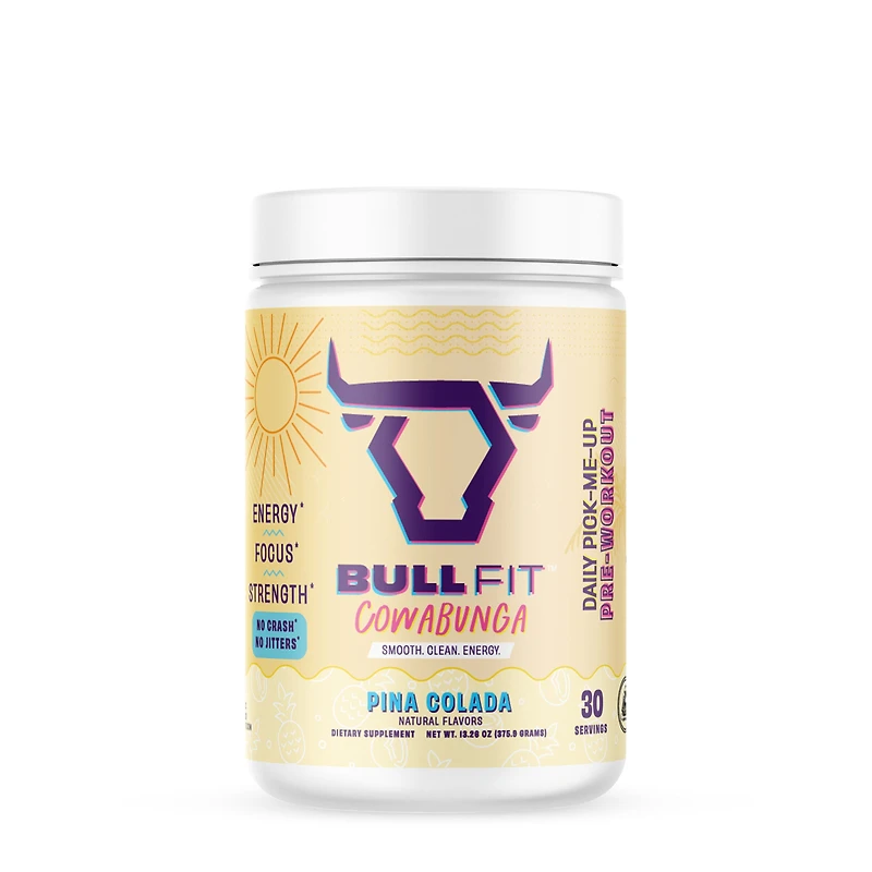 Bullfit Cowabunga Pre-Workout - Pina Colada (30 Servings)