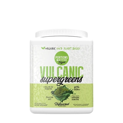 Portions Master Vulcanic Supergreens Healthy - Unflavored 15.8 Oz. (90 Servings)