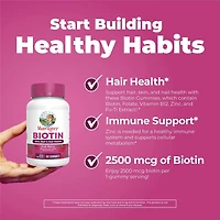 Biotin Gummies - Goji Berry - 60 Gummies (60 Servings)