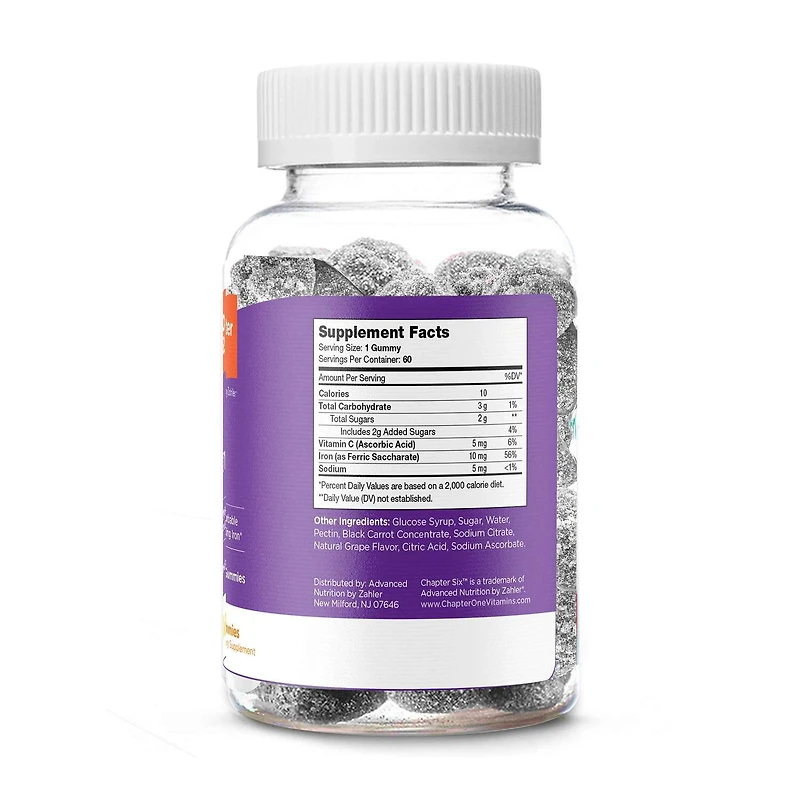 Iron Supplement - 60 Gummies (60 Servings)