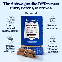 KSM-66 Ashwagandha Honey Sticks - Vanilla (30 Sticks)