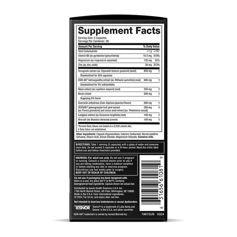 Alpha Test Extreme - 150 Capsules (30 Servings)