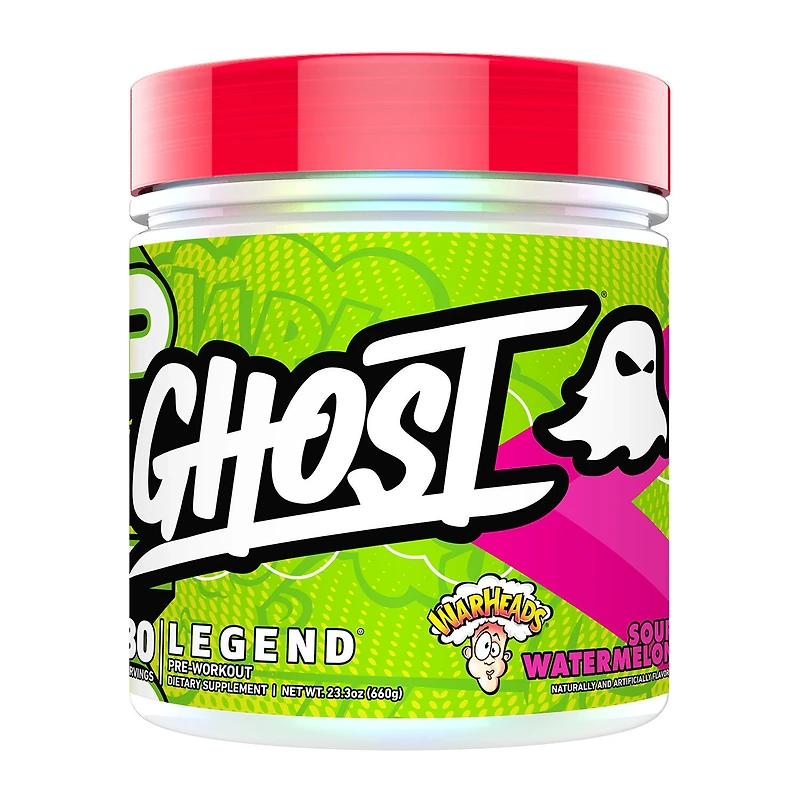GHOST Legend V4 Pre-Workout Vegan - Warheads Sour Watermelon (30 Servings)