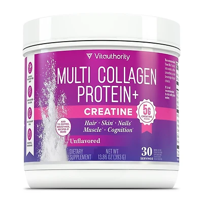 Vitauthority Multi Collagen Protein+ (30 Servings) - 30 Count