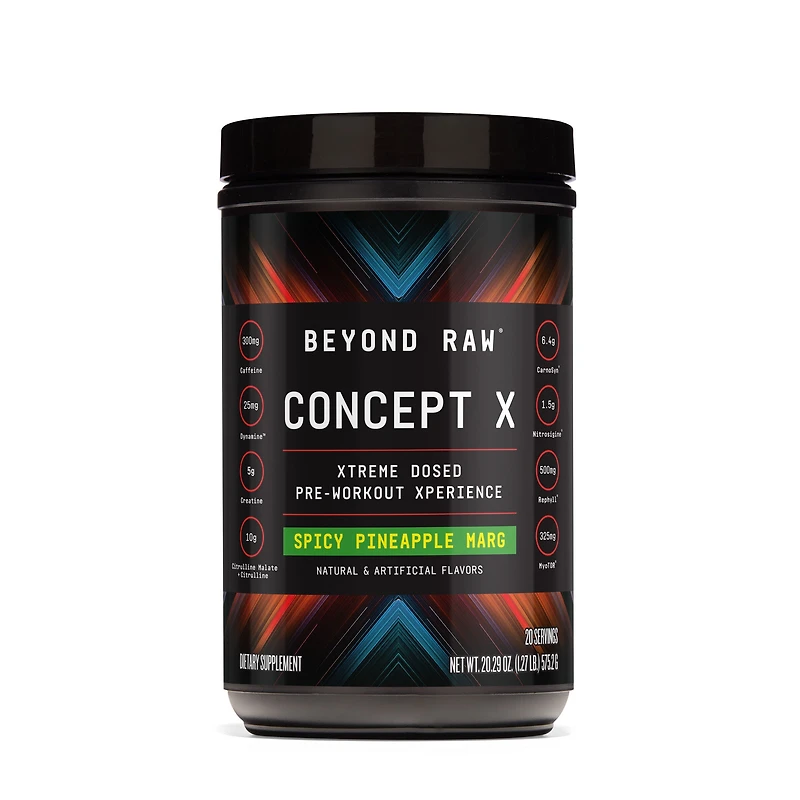 Beyond Raw Concept X Pre-Workout - Spicy Pineapple Marg (20 Servings)