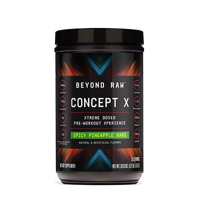 Beyond Raw Concept X Pre-Workout - Spicy Pineapple Marg (20 Servings)