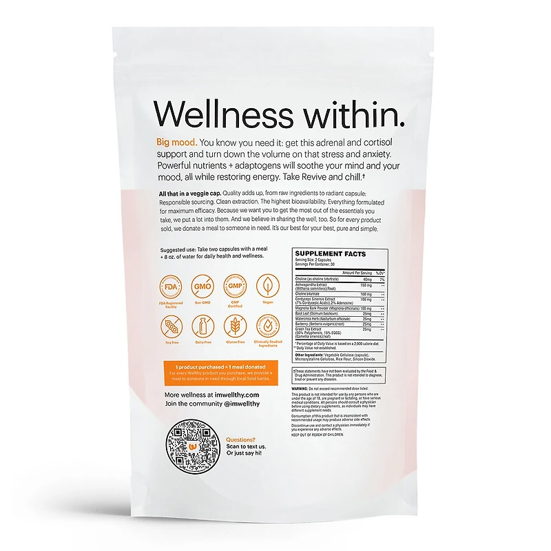 Revive Adrenal and Cortisol Support - 60 Capsules (30 Servings)