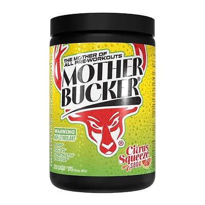 Bucked Up Mother Bucker Nootropic Pre-Workout - Citrus Squeeze Soda (20 Servings)