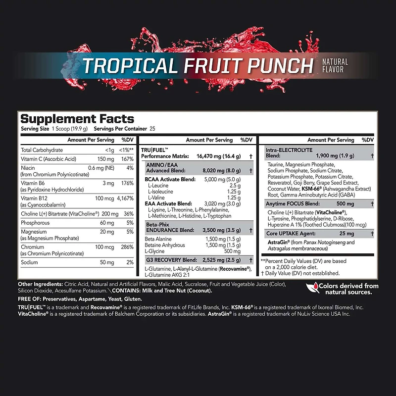 Core Fuel® Endurance - Tropical Fruit Punch (25 Servings)
