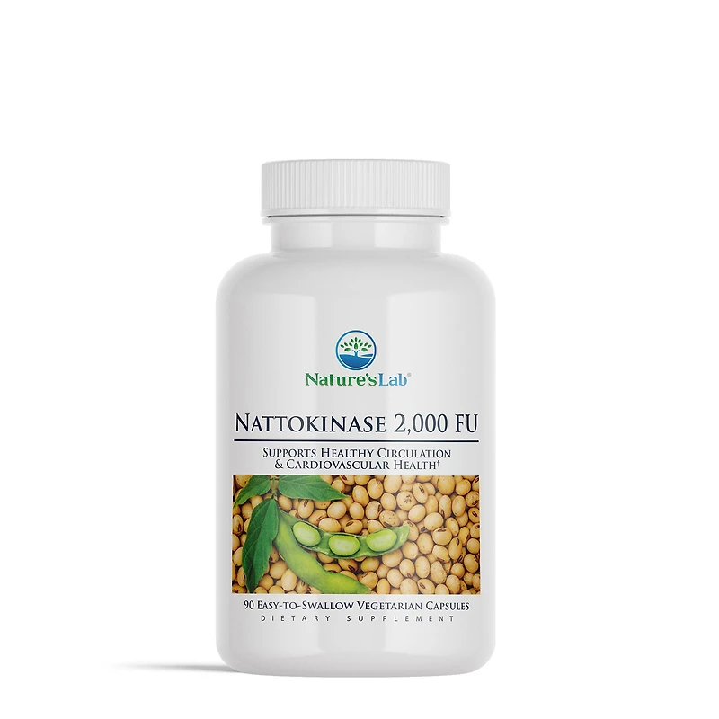 Nature's Lab Nattokinase 2000 Fu Healthy - 90 Vegetarian Capsules (90 Servings)