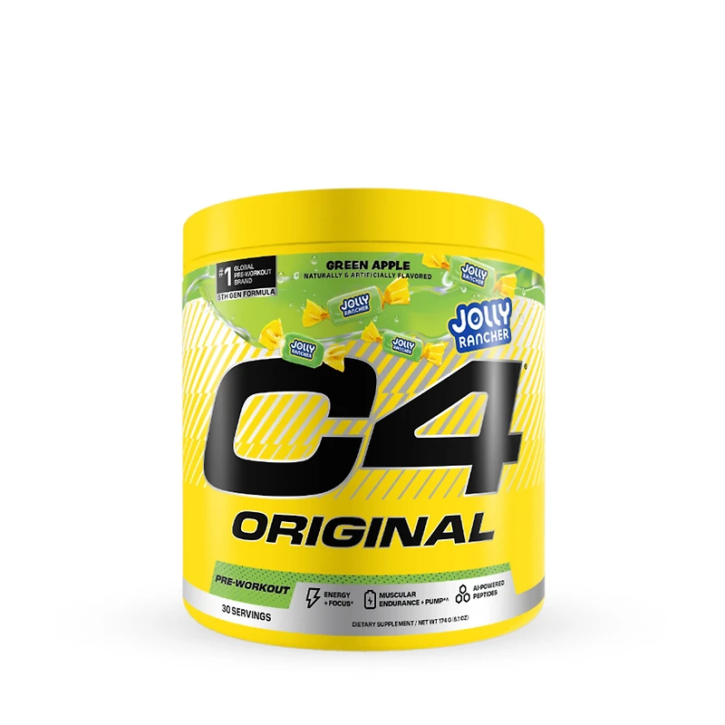 Cellucor C4 Original Pre-Workout - Jolly Rancher Green Apple (30 Servings)