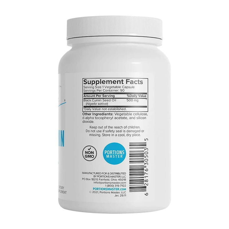 Black Cumin Seed Oil 500mg - 90 Capsules (90 Servings)