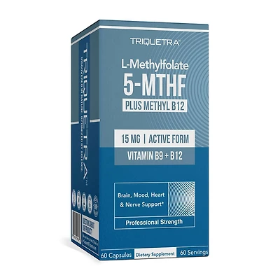 L-Methylfolate 5-MTHF 15mg - 60 Capsules (60 Servings)