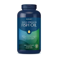GNC Triple Strength Fish Oil 1000Mg - 210 Softgels (210 Servings)
