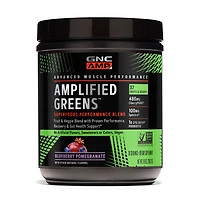 GNC AMP Amplified Greens Superfoods Performance Blend Healthy - Blueberry Pomegranate 9.9 Oz. (30 Servings)