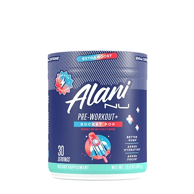 Alani Nu Pre-Workout+ Vegan - Rocket Pop (30 Servings)