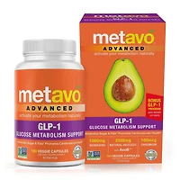 Advanced GLP-1 Glucose Metabolism Support - 180 Veggie Capsules (60 Servings)