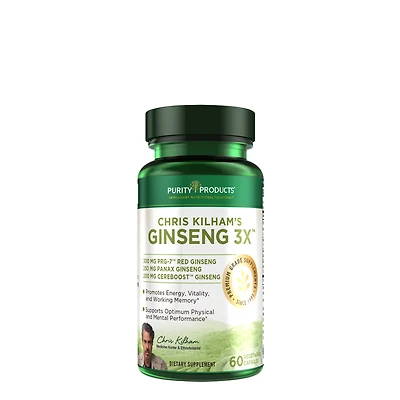 Purity Products Chris Kilham's Ginseng 3X - 60 Capsules (30 Servings)