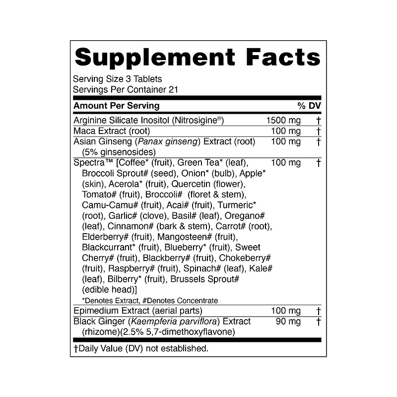 Perform: Sexual Vitality Booster - 63 Tablets (21 Servings)