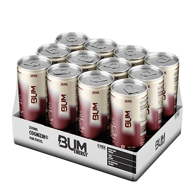 Bum Energy Drink - Dr. 12Oz. (12 Cans) Zero Sugar