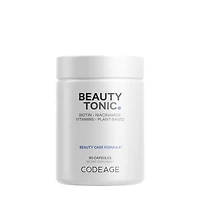 Codeage Beauty Tonic Vitamin C - Vegan Multivitamins Biotin Astaxanthin & Organic Blend 90 Capsules (30 Servings)