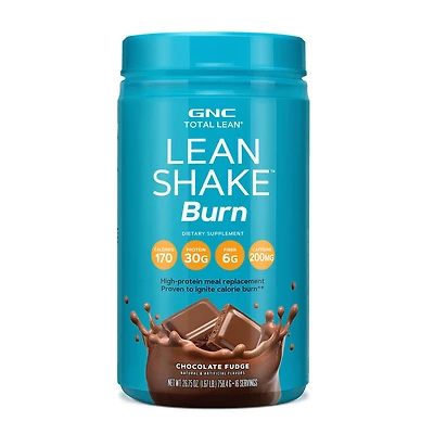 GNC Total Lean Shake Burn - Chocolate Fudge (16 Servings) 1.67 lbs.