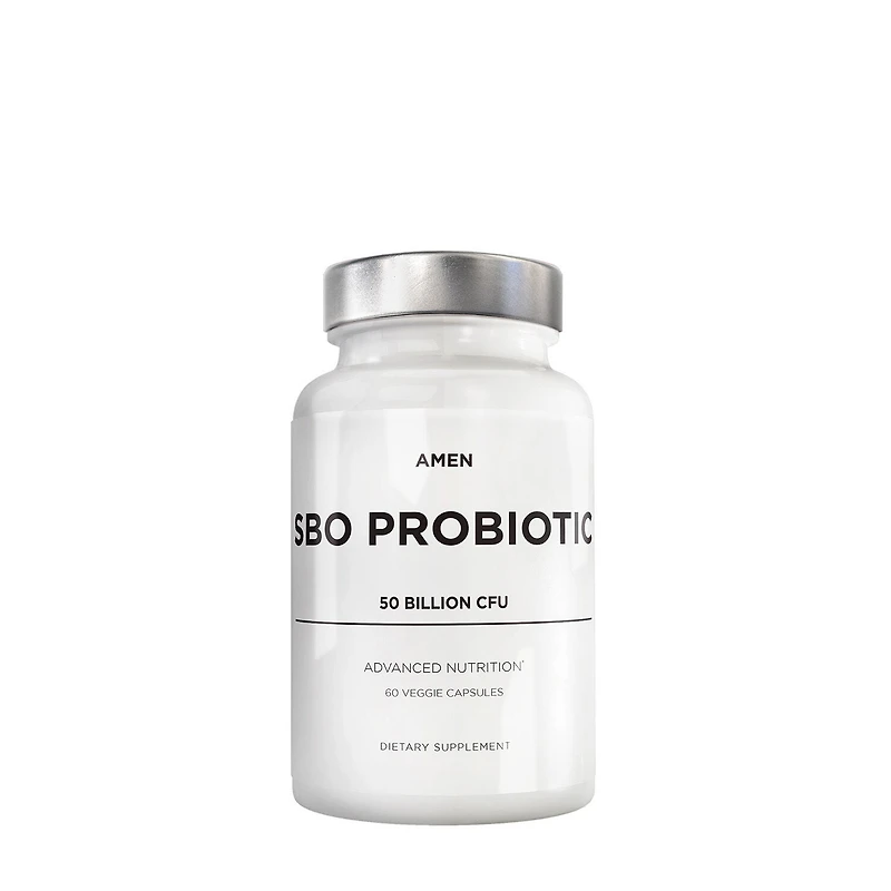 Codeage Amen Sbo Probiotic 50 Billion Cfu & Prebiotics - Vegan Supplement 60 Veggie Capsules (30 Servings)