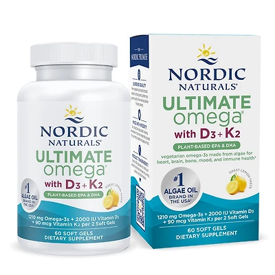 Omega Plant Based D3+K2 (30 Servings)