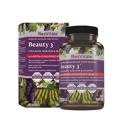ResVitále Beauty 3 Healthy - 90 Capsules (30 Servings)