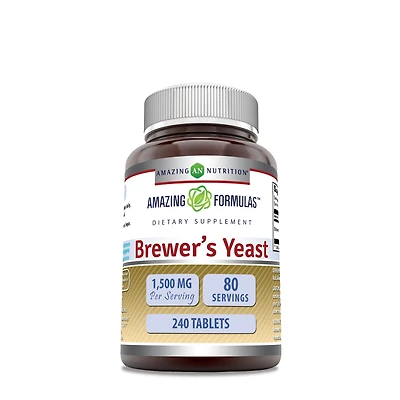 Amazing Nutrition Brewer's Yeast - 240 Tablets (80 Servings)