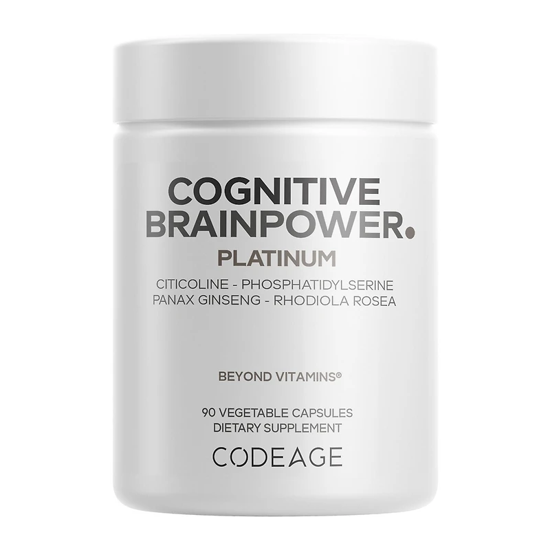 Codeage Cognitive Brainpower Gluten-Free - 90 Vegetable Capsules (30 Servings)